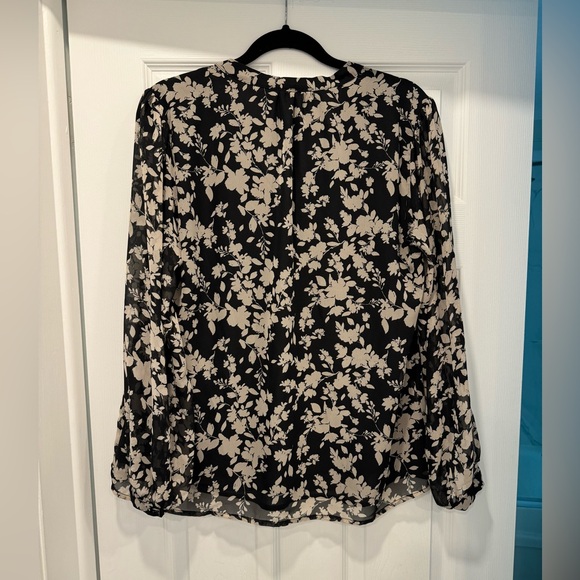 Anthropologie Pleione Tie Neck Blouse - Picture 4 of 6